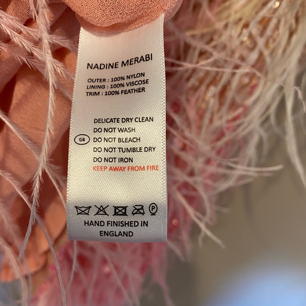 Nadine Merabi Cassie Sunset Feather Mini Dress - Picture 11 of 11
